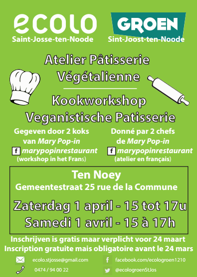 Atelier Pâtisserie Végétalienne – Kookworkshop Veganistische Patisserie